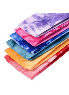 eBoot Tie Dye Headbands Stretch Headbands Elastic Yoga Hairband for Teens Girls Women Adults, Assorted Colors, 10 Pieces (Classic Colors)  - Image 4