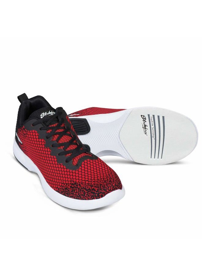 KR Strikeforce Admiral Men's Mid-Performance Bowling Shoe Red Black - Image 1