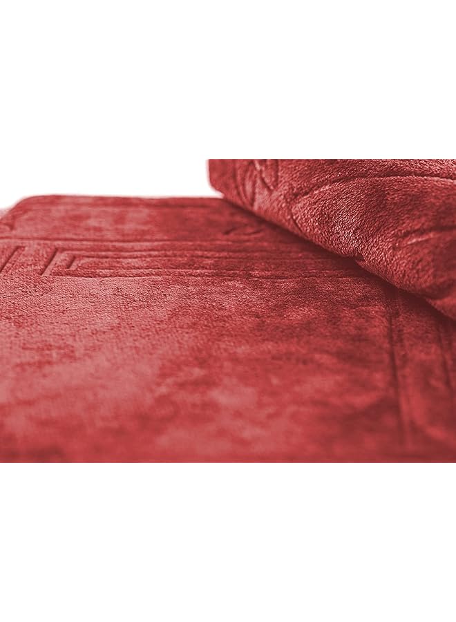 إيروريكس سجادة صلاة قابلة للطي مع مسند ظهر وسجادة صلاة مع حقيبة حمل وسجادة صلاة مبطنة ومحمولة للصلاة مقاس 110 - Image 3