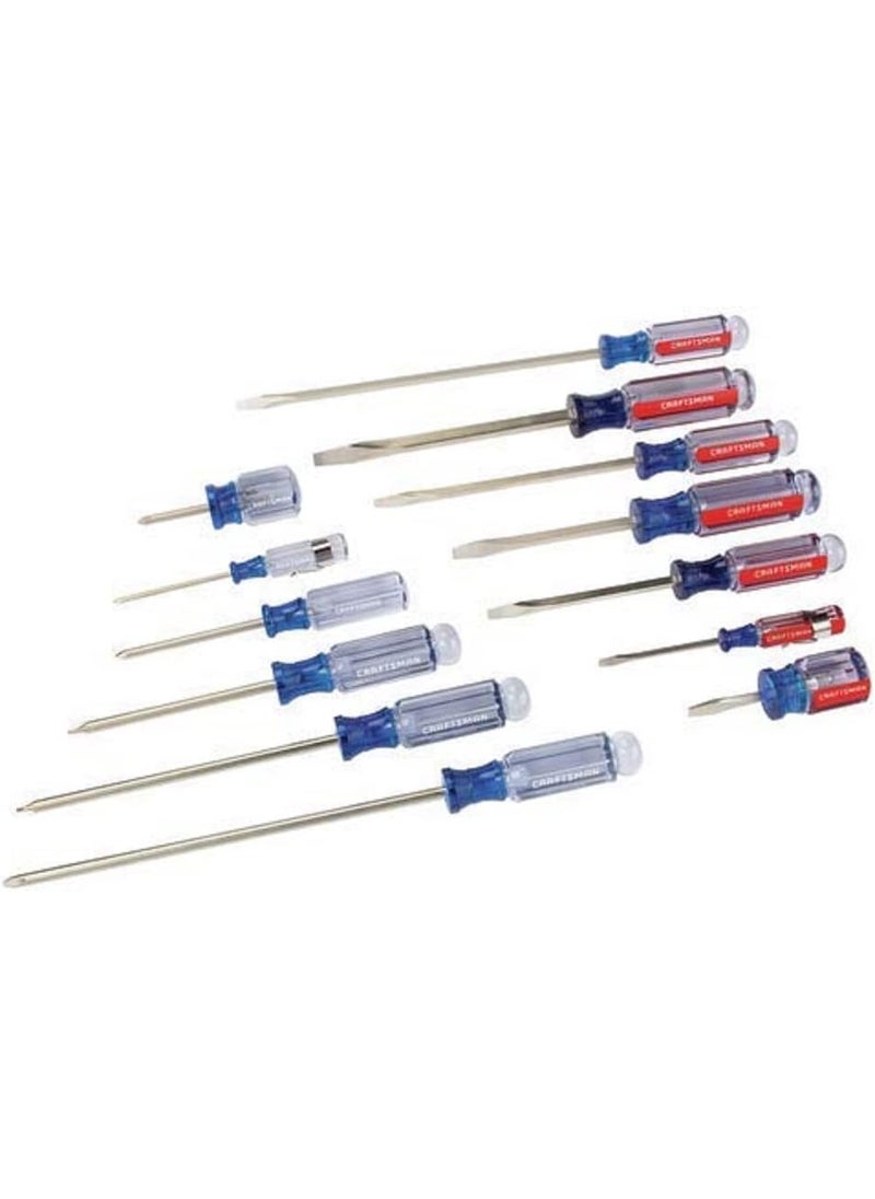CRAFTSMAN CRAFTSMAN Screwdriver Set Slotted  Phillips 14Piece CMHT65045 