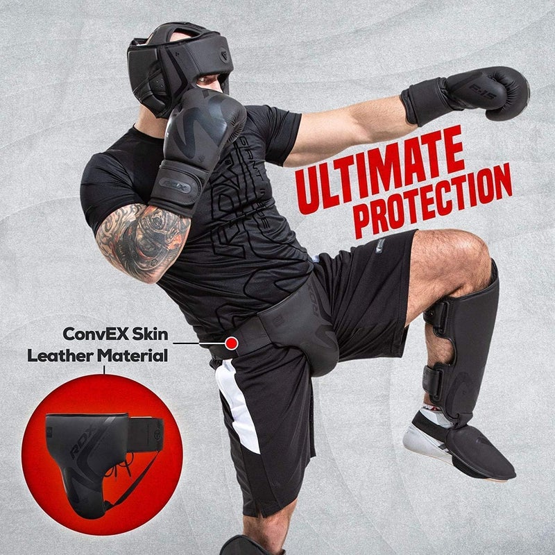 Rdx Boxing Groin Protector- Premium Real Maya Hide Leather Boxing Cup for Men, Sparring Gear, Martial Arts Protective Equipment, Groin Protector Boxing, MMA Groin Cup Protector for Training & Fighting - Image 3