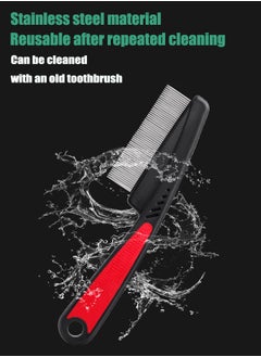 Super ZYouth Lice Removal Comb Stainless Steel Fine and Wide Tooth Comb, Professional Dandruff Removal Comb, Suitable for Children, Adults, Pets, Dogs/Cats  - Image 2