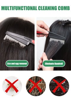 Super ZYouth Lice Removal Comb Stainless Steel Fine and Wide Tooth Comb, Professional Dandruff Removal Comb, Suitable for Children, Adults, Pets, Dogs/Cats  - Image 4