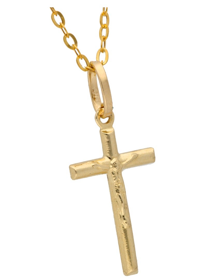 FK Jewellers Gold Necklace (Chain with Cross Shaped Pendant) 18KT - Image 3