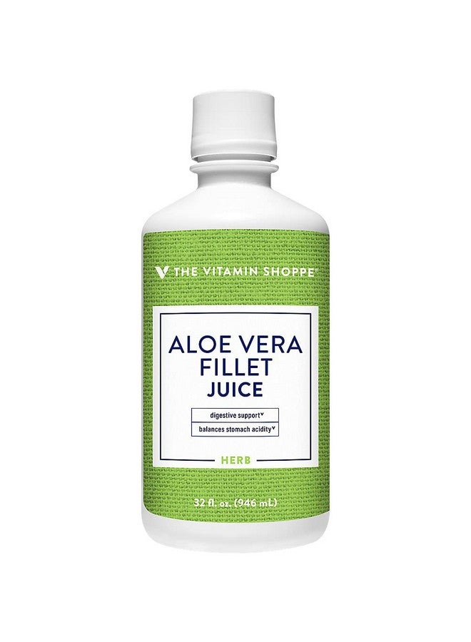The Vitamin Shoppe Organic Aloe Vera Fillet Juice - No Water Added - Soothing for Digestive Discomfort (32 Fluid Ounce) - Image 2
