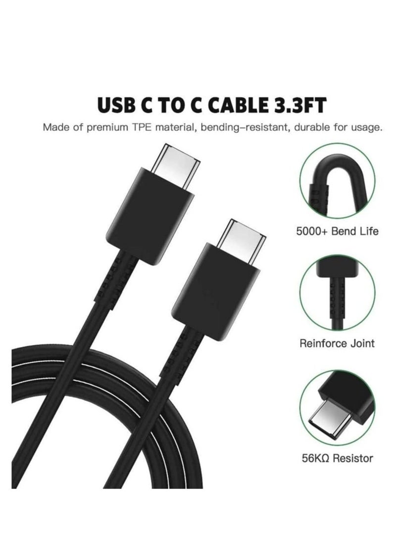 Raxoom Mobile Phone ChÃ¡rgÃ©rs For sÃ¡msung S21 NÃ³te 20 10 A70 Super Fast chÃ¡rgÃ©r cargador 25W adÃ¡pter For gÃ¡lÃ¡xy NÃ³te20 S20 A90 A80 S10 5G typeC Cable (only c to c cable black EU plÃºg) - Image 3