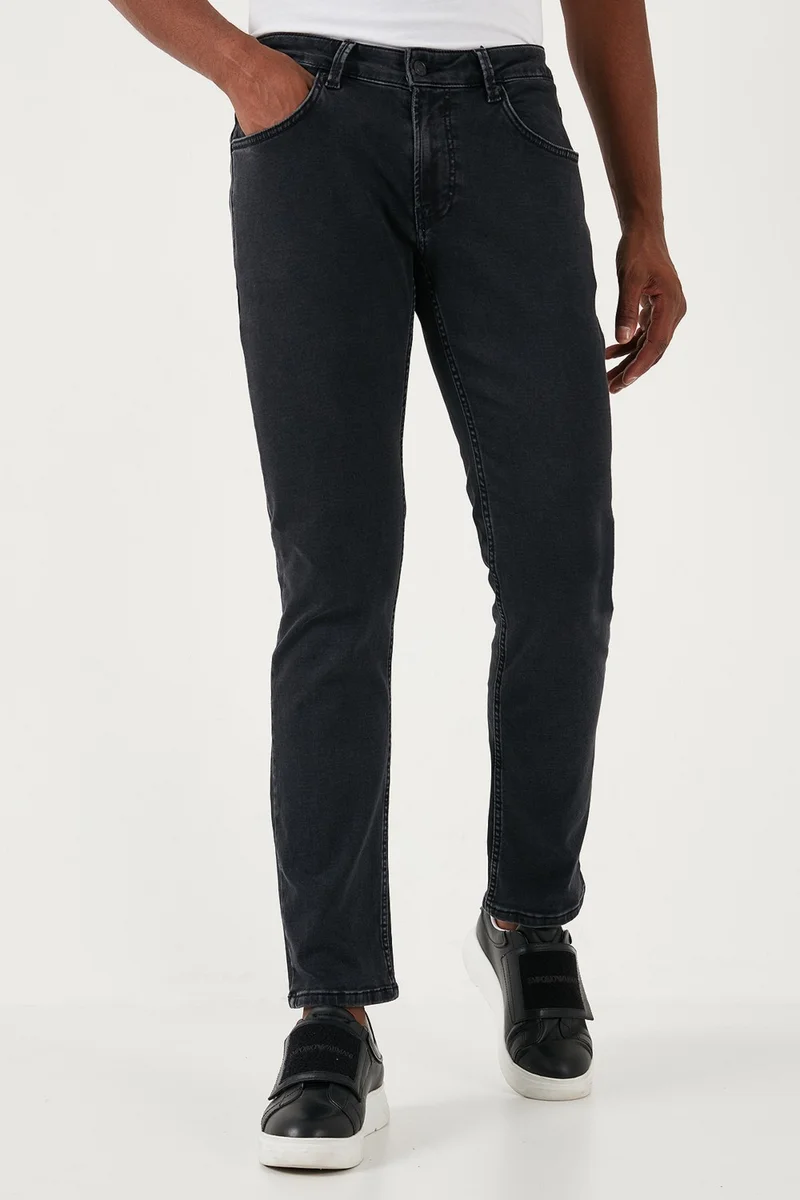Buratti Stretch Cotton Regular Fit Normal Waist Straight Leg Jeans Men's Jeans 2211S23PARMA