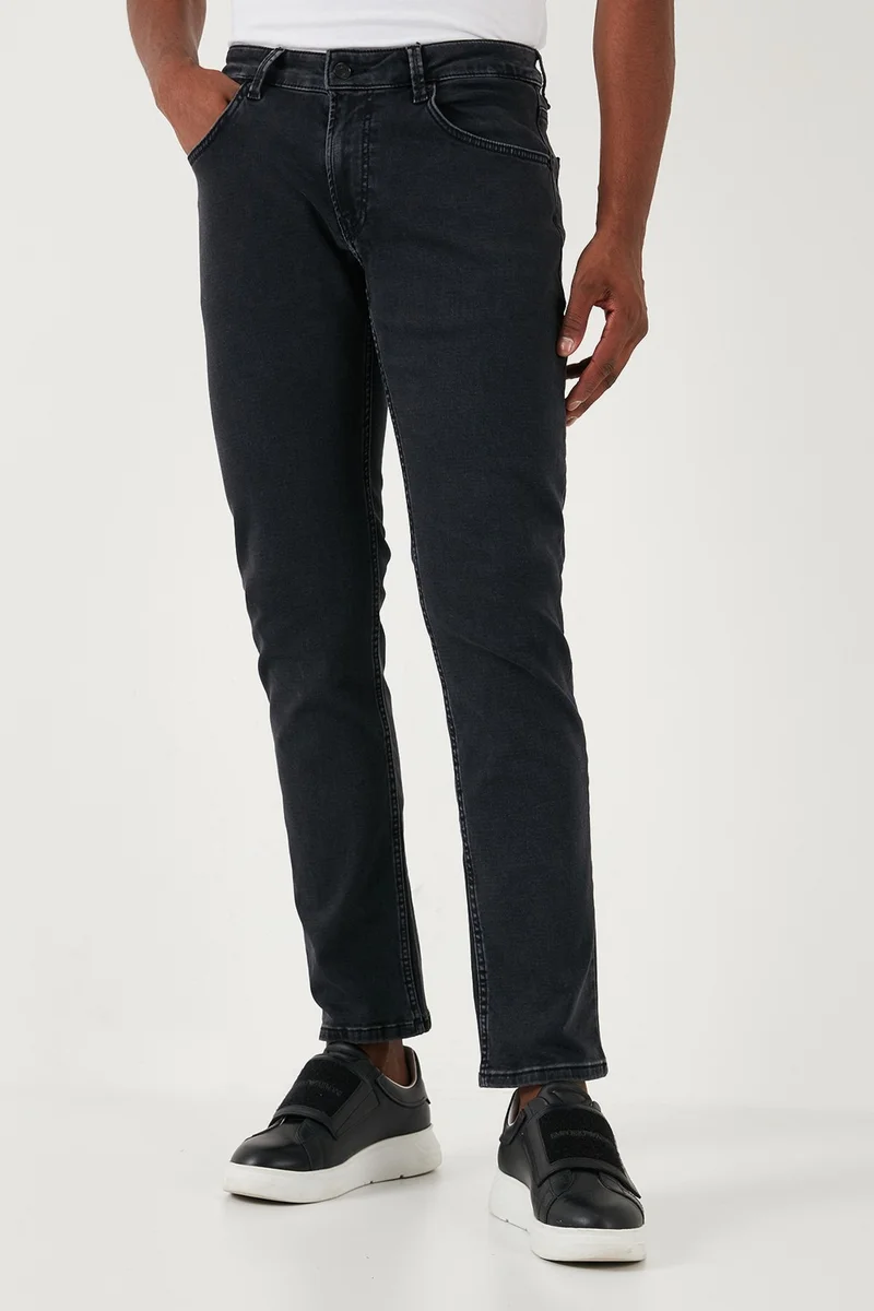 Buratti Stretch Cotton Regular Fit Normal Waist Straight Leg Jeans Men's Jeans 2211S23PARMA