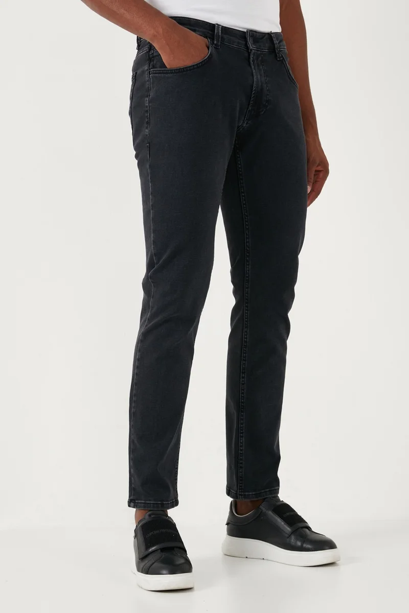Buratti Stretch Cotton Regular Fit Normal Waist Straight Leg Jeans Men's Jeans 2211S23PARMA