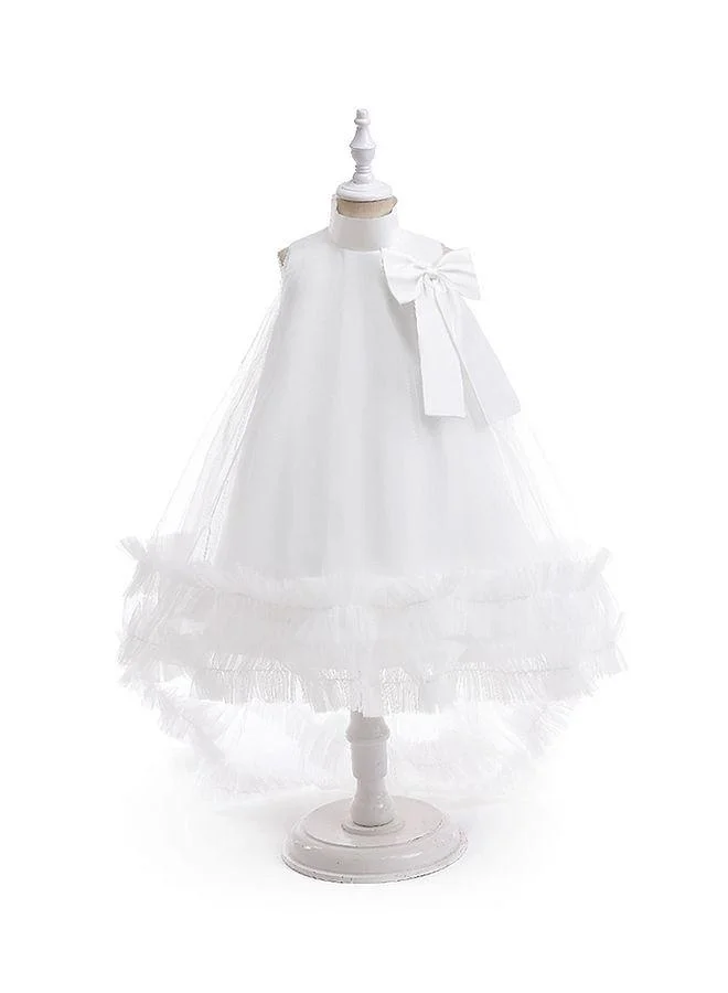 Mark & Mia Mark & Mia Sleeveless A Line Dress With Bow Detail - White