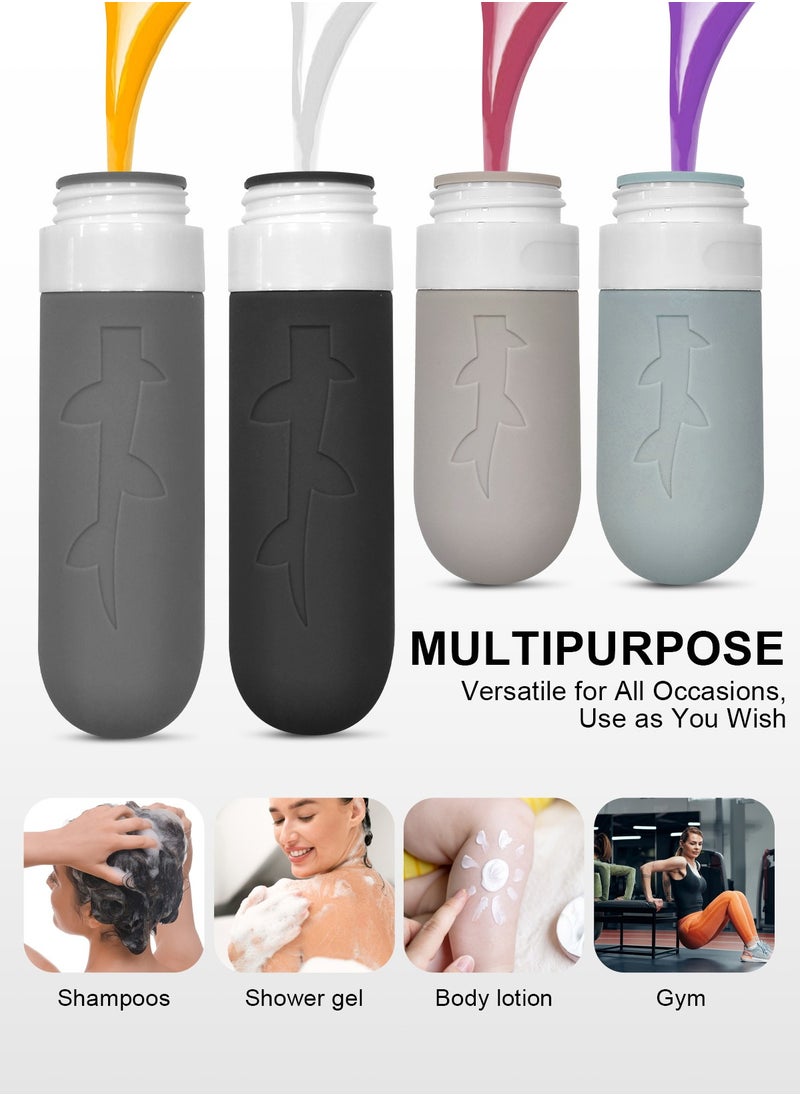 URbazaar 18pack Travel Bottles for Toiletries,TSA Approved Silicone Travel Containers jar for Toiletries,Leak Proof Refillable Liqus Shampoo And Conditioner Travel Essentials toiletry Bottles  - Image 3