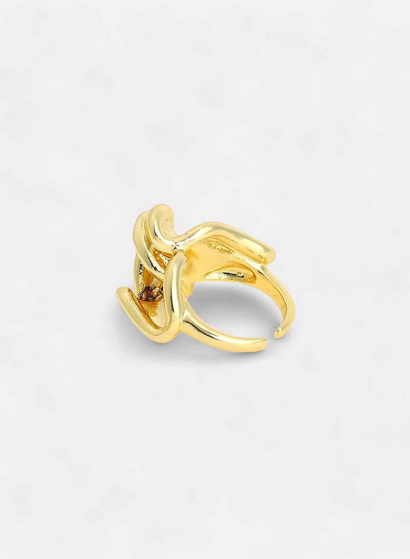 SOHI  Adjustable Surrealism Statement Artificial Finger Ring Jewellery for Women | Best Price UAE