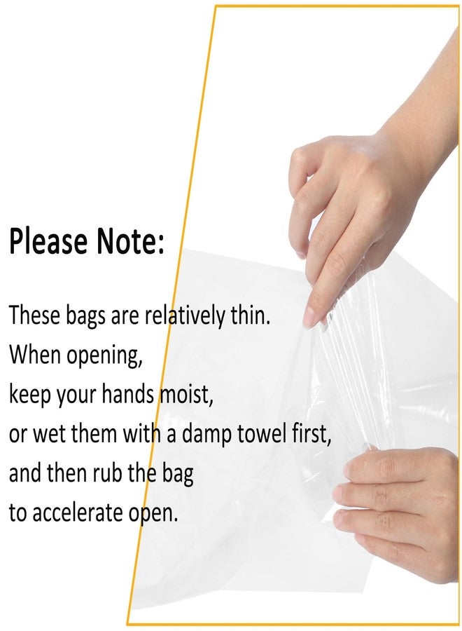 بيلينلين عبوة من 200 كيس بلاستيكي للخضراوات والفواكه، مقاس 18 × 24 بوصة، أكياس بلاستيكية شفافة مسطحة من البولي مع أربطة ملتوية، مناسبة لتغليف وتخزين وتخزين الطعام والخبز والعجين والملابس، كما يمكن استخدامها كأكياس هدايا (1 مل). - Image 5