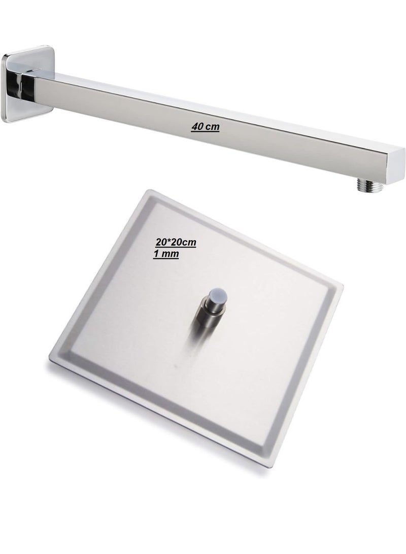 طاسة دش 20 سم فى 20 سم تقيلة 2مللى مع دراع التثبيت 40سم