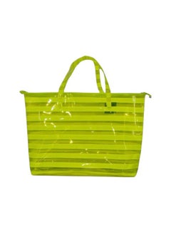 "A stylish and practical summer bag with an eye-catching transparent design. Made of durable, easy-to-clean plastic, it's spacious and lightweight enough to fit all your essentials. It's an ideal choice for beach, summer, and outings with comfort and style. "