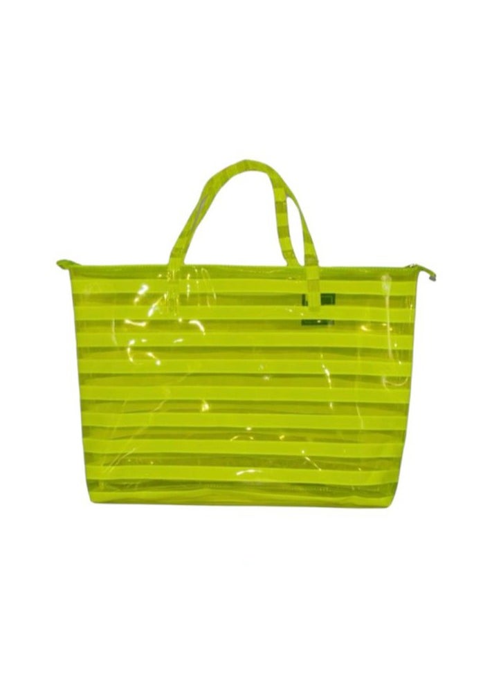 Generic - "A stylish and practical summer bag with an eye-catching transparent design. Made of durable, easy-to-clean plastic, it's spacious and lightweight enough to fit all your essentials. It's an ideal choice for beach, summer, and outings with comfort and style. " - Image 1