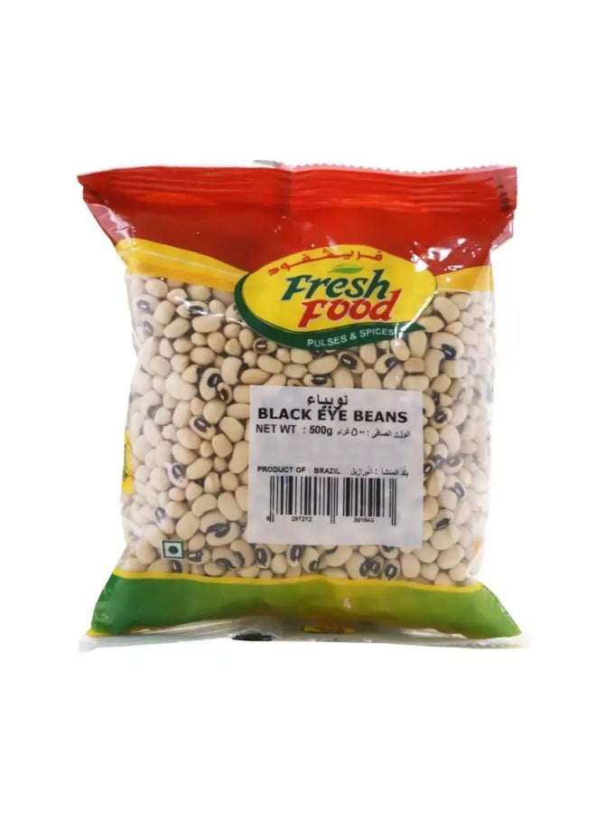 Fresh Food Black Eye Beans- 500gms - Image 1