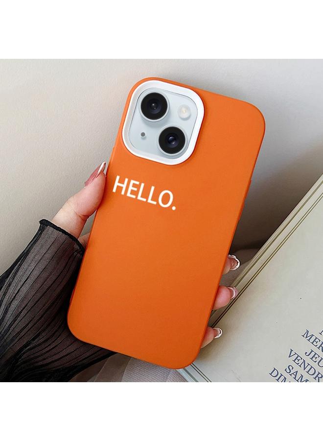 S-TOP Case For iPhone 15 HELLO Word PC Hybrid TPU Phone Case - Image 1