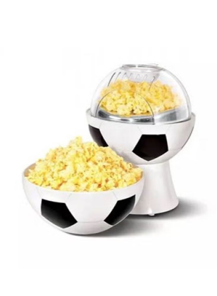 Gulf Trend Football-Themed Popcorn Maker Machine – Electric Hot Air Popper with Removable Lid – Compact & Fun Popcorn Popper for Home, Kids Parties & Movie Nights – Easy Operation & Healthy Oil-Free Snack Preparation – Stylish Design for Football Fans - Image 1