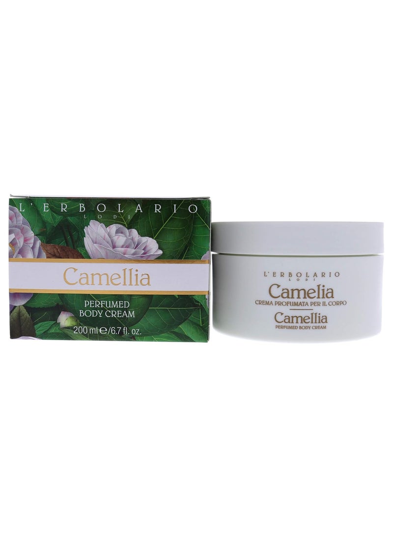 L'Erbolario - LErbolario Camelia Perfumed Body Cream  Firming Smoothing Moisturizer for Dry Skin  Vitamin E Camelia Extracts  Lightweight Hydration  67 oz - Image 1