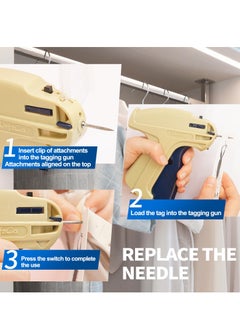 Excefore 🛠️ Robust Construction: This clothing label gun is crafted from hard plastic, ensuring durability and longevity. Its lightweight yet sturdy design, combined with sharp-pointed stainless steel needles  - Image 5