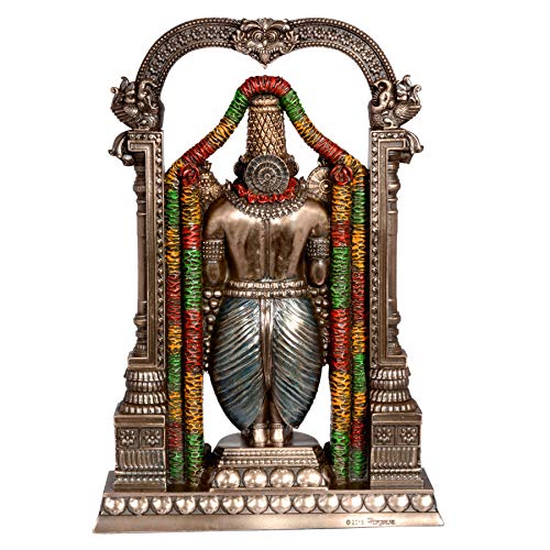 Aone India Polyresin Tirupati Balaji Sri Venkateswara Idol, Medium, Multicolour, 1 Piece - Image 3