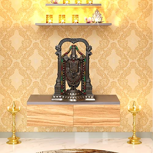 Aone India Polyresin Tirupati Balaji Sri Venkateswara Idol, Medium, Multicolour, 1 Piece - Image 2