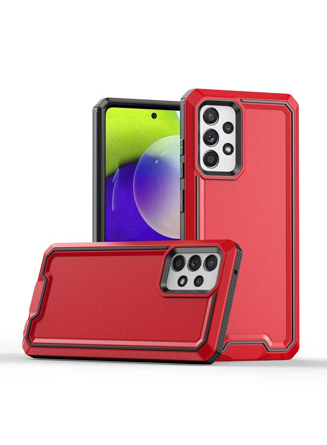 اس-توب جراب لهاتف Samsung Galaxy A72 4G / 5G Armour جراب هاتف ثنائي اللون من مادة TPU + PC - Image 1