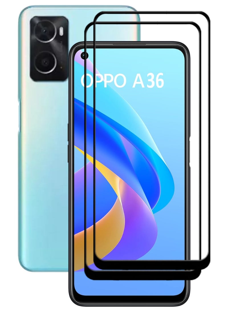 ACLIX 2 Pieces Antistatic ESD Dustproof Premium Quality High Definition Tempered Glass Screen Protector Designed For Oppo A36 - Image 1