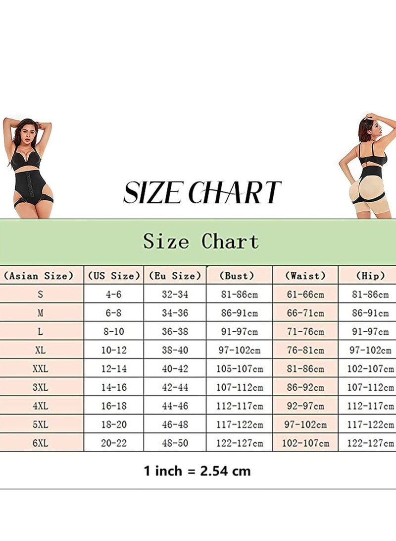 SYOSI Women's Abdominal Shapewear High-waisted Buttocks Lifting Abdominal Corset Corset One-piece Shapewear Abdominal Trainer (Black Large) - Image 3