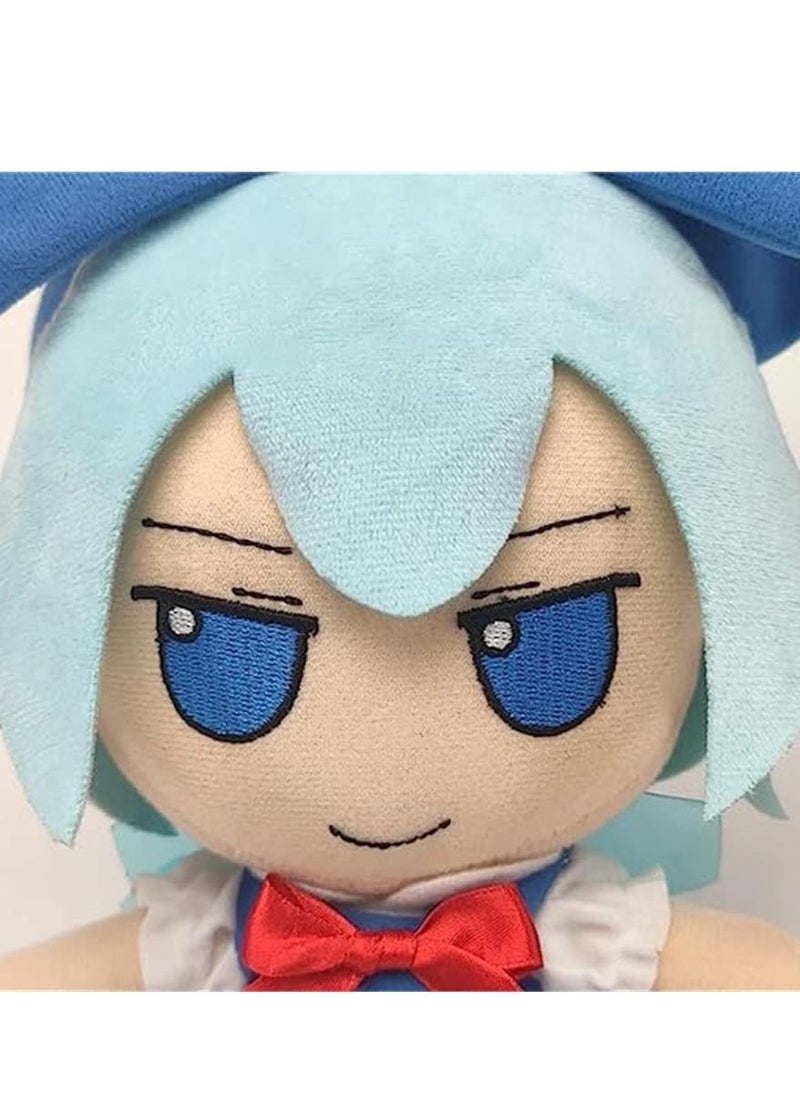 Generic - Anime Touhou Project Cirno Fumo Plush Doll Stuffed Plushie Figure Doll Toy Project Pillow Girls 20cm Blue(Cirno) - Image 1