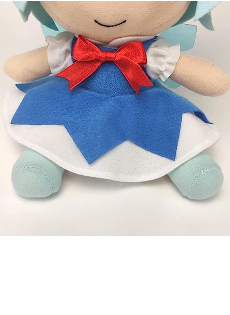 Generic - Anime Touhou Project Cirno Fumo Plush Doll Stuffed Plushie Figure Doll Toy Project Pillow Girls 20cm Blue(Cirno) - Image 1
