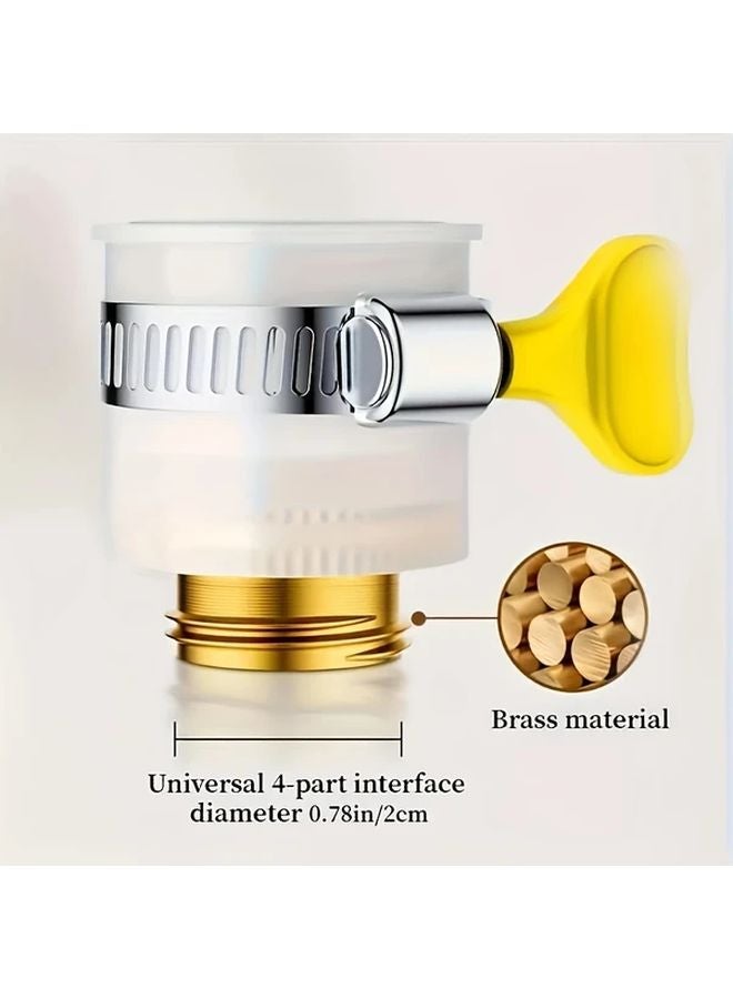 محول صنبور ماء أبيض عالمي، موصل صنبور بلاستيكي غير قابل للانزلاق، مناسب لجهاز تنقية المياه وغسالة الملابس وغسيل السيارات - Image 5