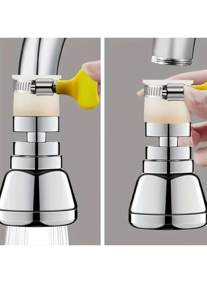 محول صنبور ماء أبيض عالمي، موصل صنبور بلاستيكي غير قابل للانزلاق، مناسب لجهاز تنقية المياه وغسالة الملابس وغسيل السيارات - Image 3