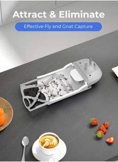 Necomi Flying Insect Trap for Indoors, Plug-in Fruit Fly Trap Catcher, Adjustable Lighting Bug Zapper for House Flies, Mosquitoes, Fruit Flies, Gnants, and Mosquitos, Office (Include 6 Refills)  - Image 3