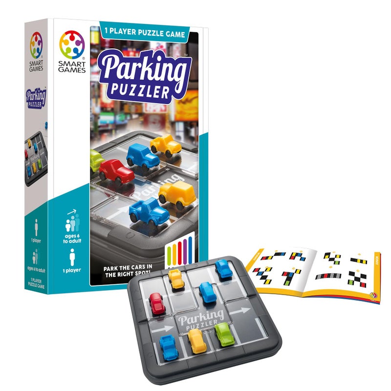 SmartGames Parking Puzzler Logic Puzzle Game with 60 Traffic Challenges for Ages 6 - Image 3