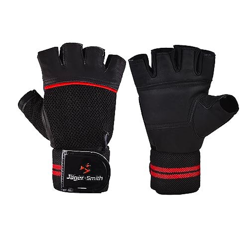 Jager_Smith Jager-Smith SG 201 Gym Gloves with Breathable mesh for Men & Women with Wrist Support for Weightlifting, Training, Exercise, Cycling Gloves, Bike Sports Gloves - Image 1