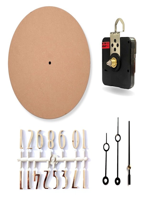 Epoxy Fusion 12 inch DIY Resin Clock Making kit, Round MDF Base (7mm Thick) for DIY Clocks and MDF Board for Resin Wall Clock (Angel) - Image 1