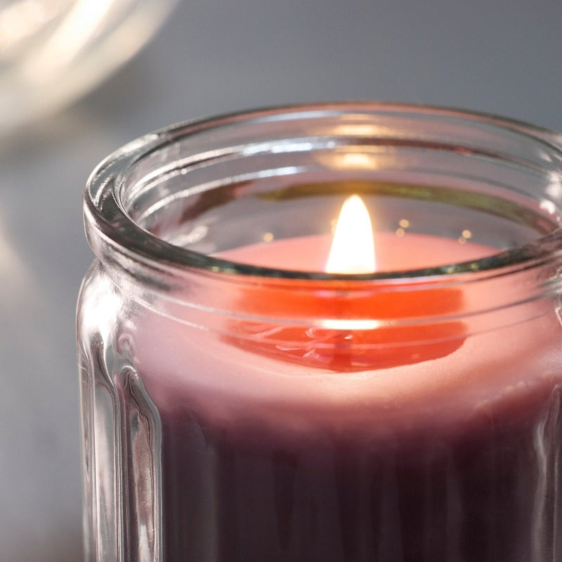 Baitique 8-Piece Scented Glass Candle Set – Red Berry, Light Pink, 12-Hour Burn - Image 5