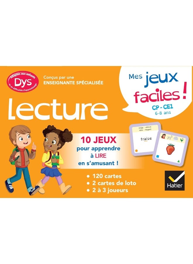 HATIER Mes jeux de lecture facile ! dys (CP-CE1) - Image 1