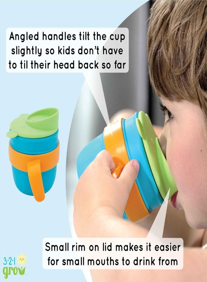 321 Grow Easy Learn Drink and Snack Set - Baby + Toddler Silicone Learning Cup & Snack Set, Training Cup for Straw and Open Cup Independence - Dishwasher Safe (Plum) - Image 5