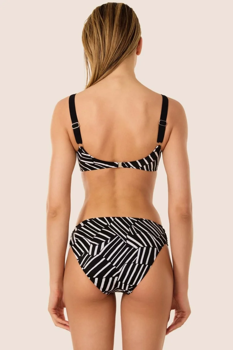 Ayyıldız 3552 Black and White Minimizer Bikini Set