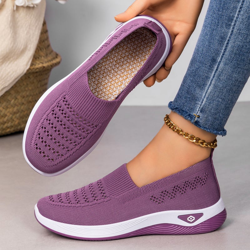 Women's Casual Knit Slip-On Flats - Image 5