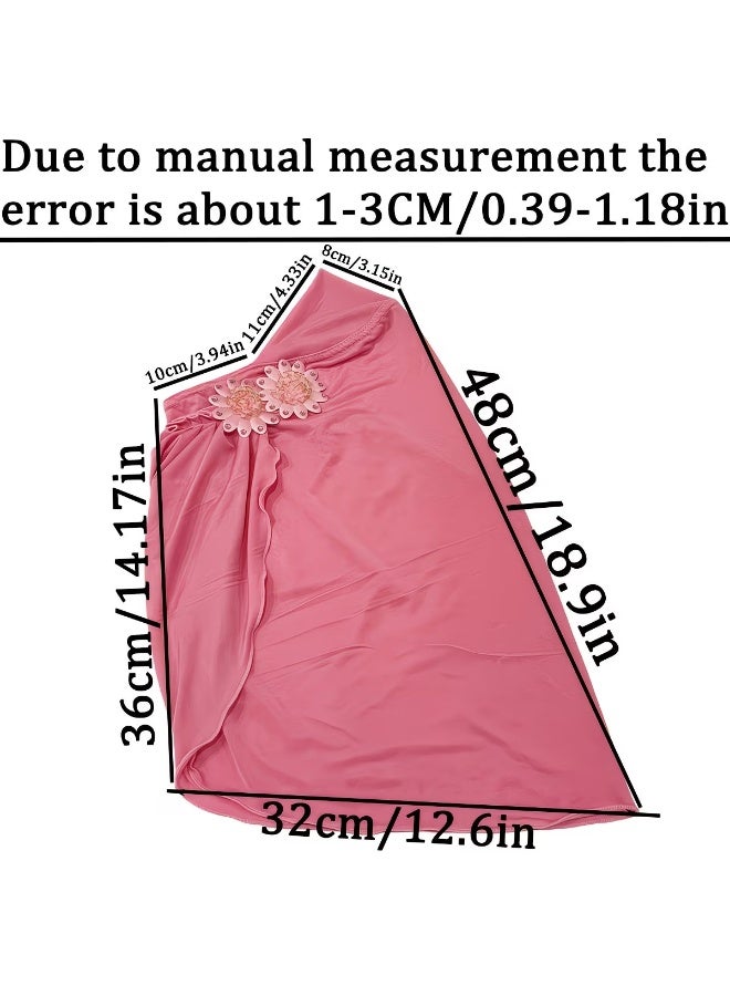 Bincoo 2 PCS Muslim Hijab for Girls, Neck Scarf Breathable Comfortable Easy for Daily Use Travel Ramadan EidWear - Image 3