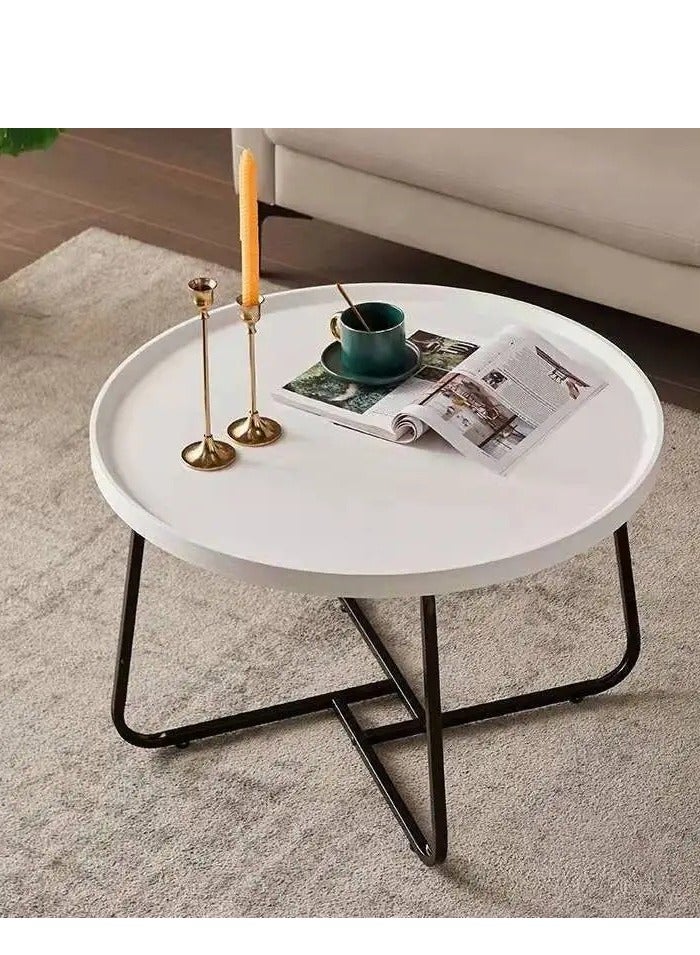 Generic Round Nesting Coffee Table, Nesting Tables Set of 2, Sofa Side End Table, Wood Sofa Side Tables, Modern End Table, Small Coffee Table for Living Room Bedroom  - Image 4