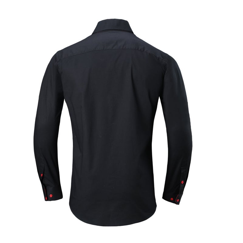 Men's Wrinkle Free Stretch Button Down Long Sleeve Dress Shirt for Business Work - Image 2