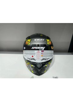 sway Helmet Sw 820 Badboy Full Face Silver Visor  - Image 4