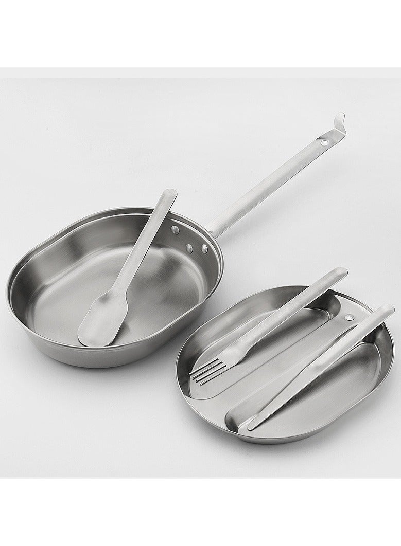 General Outdoor stainless steel American individual cookware lunch box portable western food knife fork and spoon camping cookware fork set  - Image 2