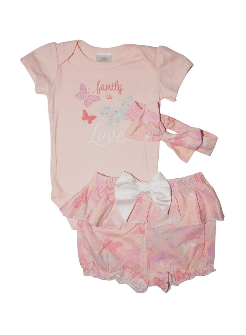 Bambimici Leila Butterfly Print Baby Suit Set - Image 3