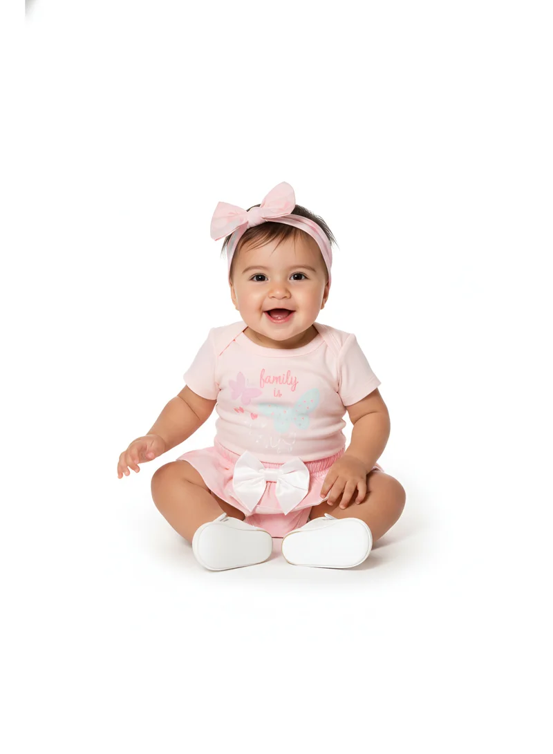 Bambimici Bambimici Leila Butterfly Print Baby Suit Set
